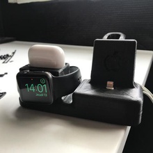 iphone di apple watch airpods dock casa 3d print model - Mito3D
