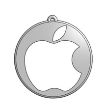 apple keychain gadget logo mobile phone tiny small simple easy fun funny gift gifts idea ideas 3d print model - Mito3D