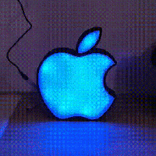 apple light box led 3d print model - Mito3D