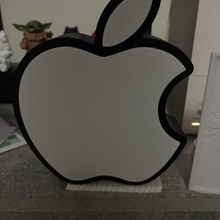 apple logo-led gadget 3d print model - Mito3D