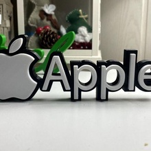 apple logo logotipo ios 3d print model - Mito3D
