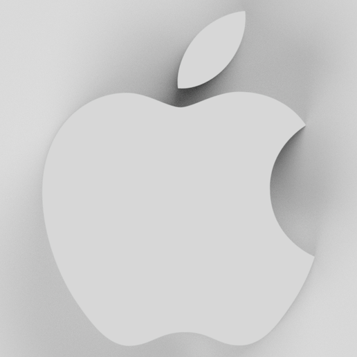 apple logo 3D print model - Mito3D