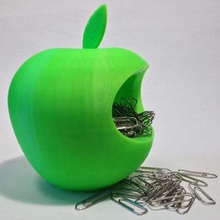 logotipo de apple jellybean contenedor casa los contenedores clips papel mac jelly beans 3d print model - Mito3D