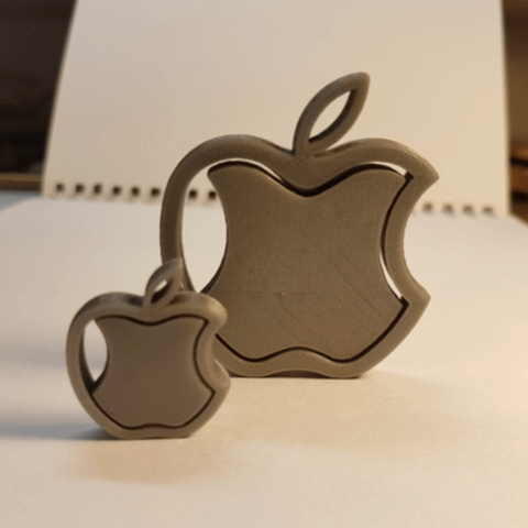 logotipo de apple colgante varios las joyas el colgantes esbirro 3D print model - Mito3D