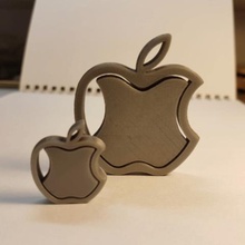 apple logosu kolye çeşitli mücevherleri logo elma asılı uşak 3d print model - Mito3D