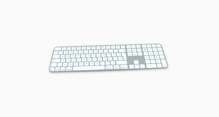 pomme magie clavier numérique apple magic keyboard numeric keypad computer accessory 3d model product input device technologie peripheral digital typing hardware mechanical jeu printable tool 3d print model - Mito3D