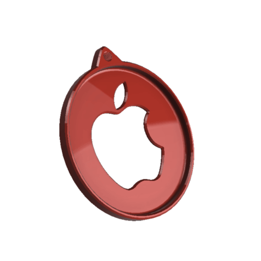 apple medalla llavero llaveros 3D print model - Mito3D