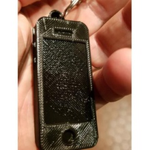 apple mini iphone keychain gadget key ring smartphone 3d print model - Mito3D