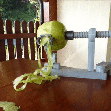 elma kabuk soyucu gadget kendin yap Gıda mutfak Ustura Konu kötülük proje yemek pişirme araç cilt eğlence 3d print model - Mito3D
