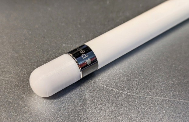 mela matita cap perfetto in forma gadget penna tavoletta telefoni 3d print model - Mito3D