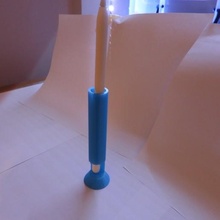 Mela matita tubo ricarica In piedi gadget ufficio scrivania penna 3d print model - Mito3D