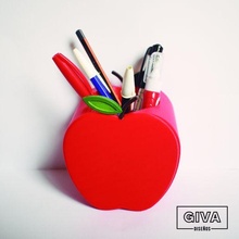 maçã lápis frutas fruta caneta 3d print model - Mito3D