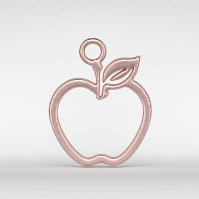 maçã pingente joalheria colgante manzana 3d print model - Mito3D