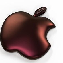 elma kolye takı elmas taşlar mücevher Apple logosu logo 3dlogo juhannproduct 3d print model - Mito3D