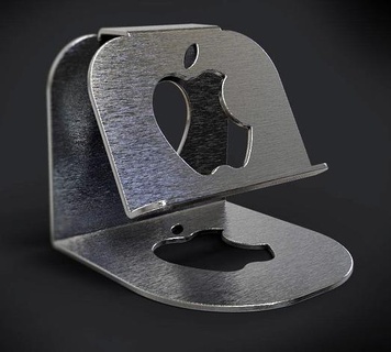 apple phone stand cool tools support smart 3d print model - Mito3D
