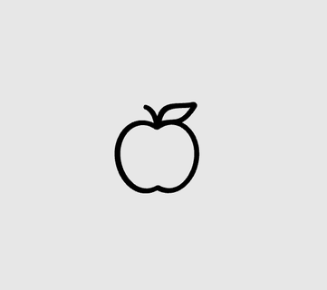 apple pictogram 3d print model - Mito3D
