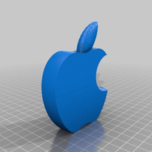 apple-slice Kunst Anzeichen logos 3d print model - Mito3D