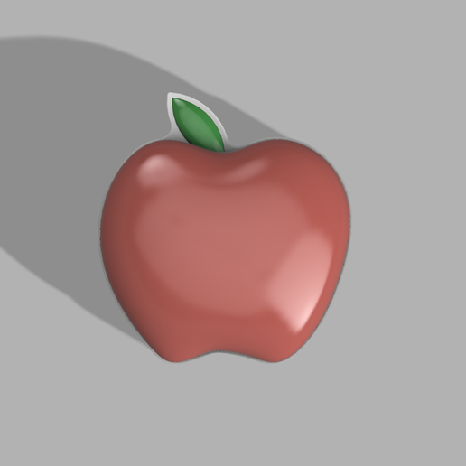 apple stl file 3D print model - Mito3D