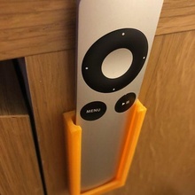apple tv 3 remote holder 3d print model - Mito3D
