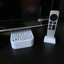apple tv cover remote holder voronoi generative 3d print model - Mito3D