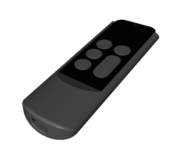 apple tv remote sleeve Tools control holder electronics 3d print model - Mito3D