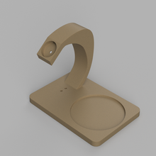 apple watch + cup holder iwatch wood 3d print model - Mito3D