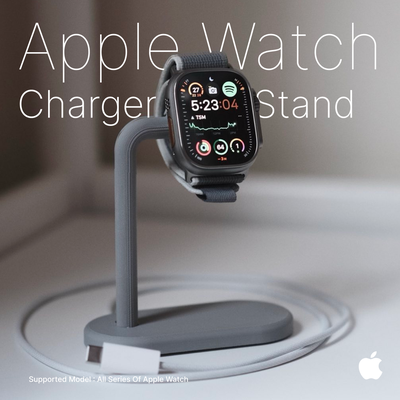 apple watch charger mini stand gadget applewatchstand applewatch chargingstand applewatchaccessories 3dprinted cnc lasercutting gadgetaccessories organizeyourspace techaccessories moderndesign 3d print model - Mito3D