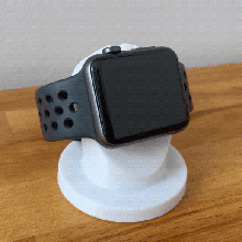 manzana reloj cargador estante soporte artilugio apoyo diseño muelle carga rápido tecnología cajas cargando magnético smartphone dispositivos 3d print model - Mito3D
