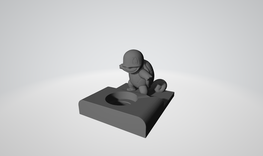 apple watch charging base squirtle 3d print model - Mito3D