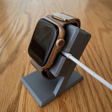 apple watch charging stand holder cable 3d print model - Mito3D
