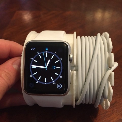 apple watch charging wall mount gadget stand Ladegerät 3D print model - Mito3D