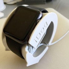 Mela orologio organizzatore Europa gadget Apple applewatchholder dock In piedi attracco stazione idog guardo charcher 3d print model - Mito3D