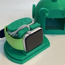 apple watch stand fish form 3d print model - Mito3D