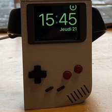 apple watch stand nintendo gameboy 3d print model - Mito3D