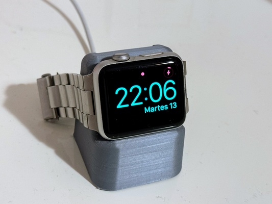mela orologio supporto apple smartwatch 3d print model - Mito3D
