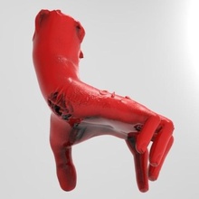 apple watch zombie de pie art apoyo la base el arte juguete ornamento 3d print model - Mito3D