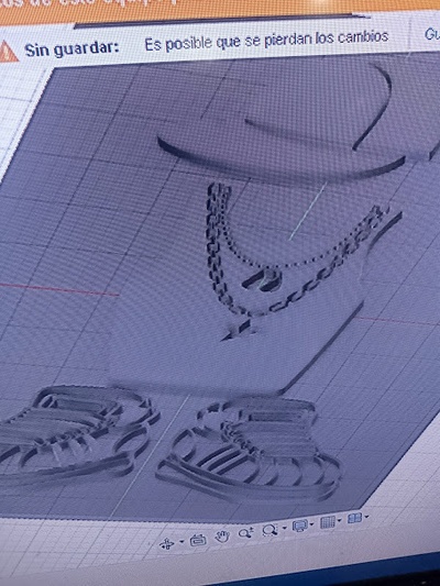 uygulamak in tpu rap giyim ayakkabı spor moda nakış dikiş deri mal 3d print model - Mito3D
