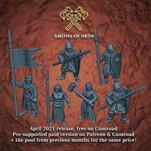 abril 2021 liberação 28mm miniatura 40k of sigmar fantasia Frostgrave histórico Mordheim vikigns viking vikings martelo guerra wh40k whfb toy_game_accessories 3d print model - Mito3D