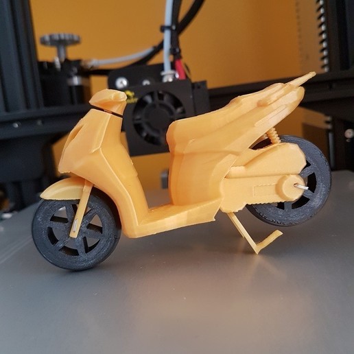 aprilia sportcity scooter moto 125 200 gadget miniatures moulé sous pression modèle à l'échelle le réglage 1 18 3D print model - Mito3D