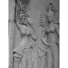 apsaralar taş ocağı 6 Sanat Angkor su Apsara Kamboçya tapınak şakak mabet 2d 3d print model - Mito3D