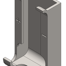 aq dispenser 21700 20700 wall hook 3d print model - Mito3D