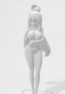 água desnuda anime menina Konosuba brinquedo juguetes arte 3d print model - Mito3D