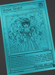 aqua spirit - yugioh anime manga duel cards konami yugi game cardgame relief yami 3d print model - Mito3D