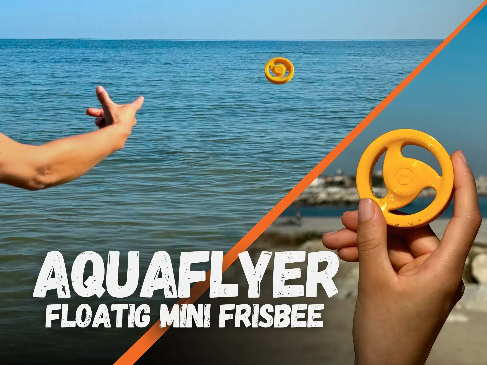 aquaflyer ultime flottant mini frisbee l'eau micro jeu jeux flotte amusement poche plage volant extérieur bassin portable nano mouche doux jeux air pico sports billard jeu minifrisbee 3D print model - Mito3D