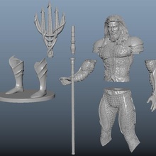 Aquaman corriente continua 3d print model - Mito3D