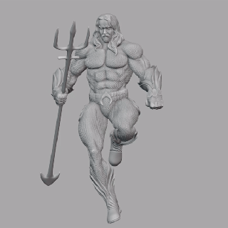 Aquaman coleccionable figurilla 3d print model - Mito3D