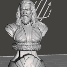 Aquaman buste dc ligue justice Justice 3d print model - Mito3D