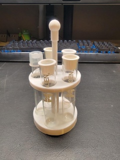 aquarium tester tube titulaire soutien 3d print model - Mito3D