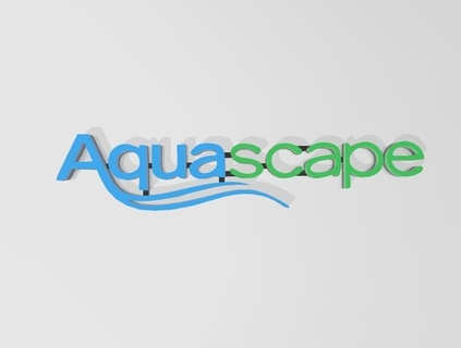 aquascape logo acuario pez tanque pecera agua aquascaping 3d print model - Mito3D