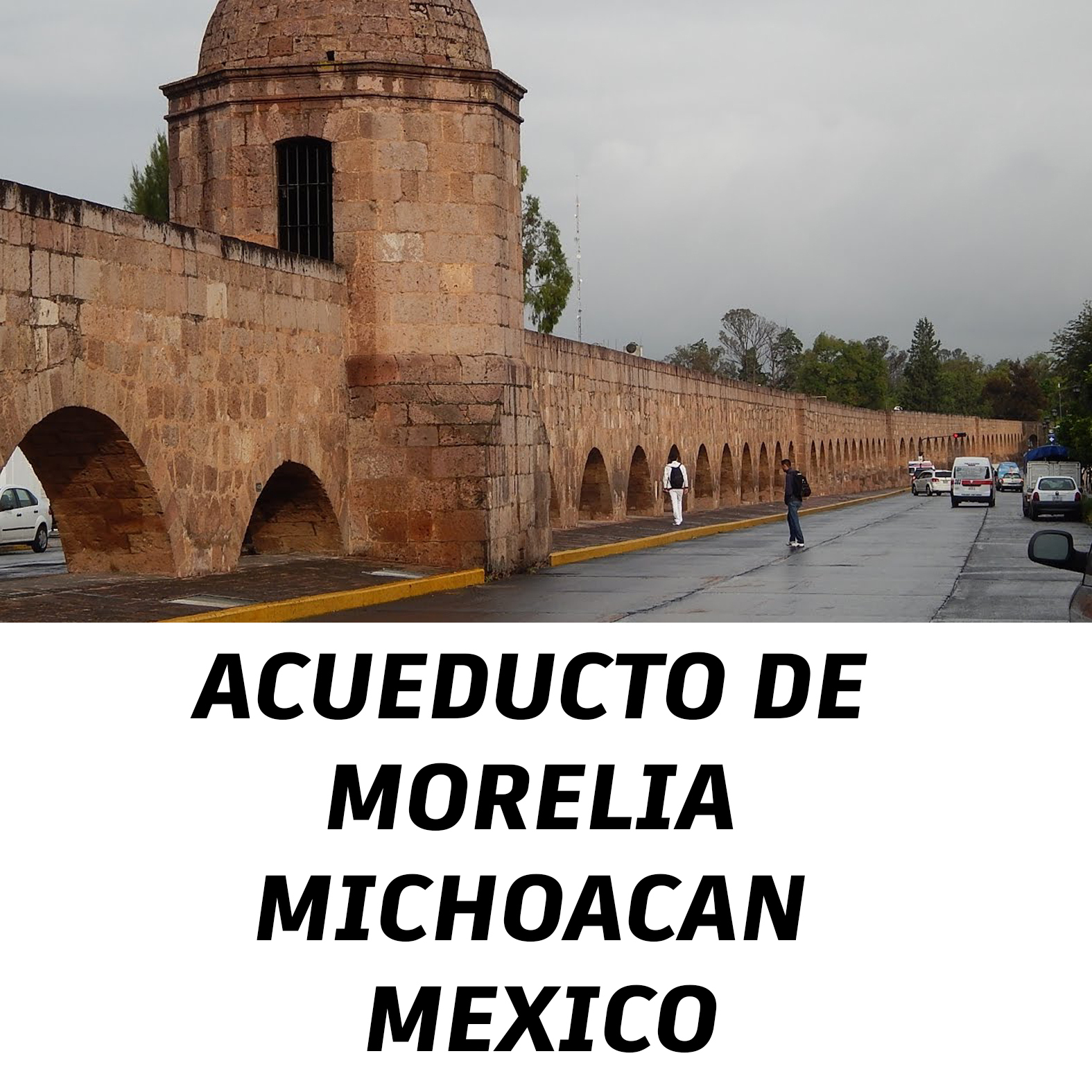Aquädukt Morelia Michaelacan Mexiko 3D print model - Mito3D